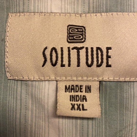 Solitude Button-down Shortsleeved Shirt XXL Cotton - Picture 2 of 7